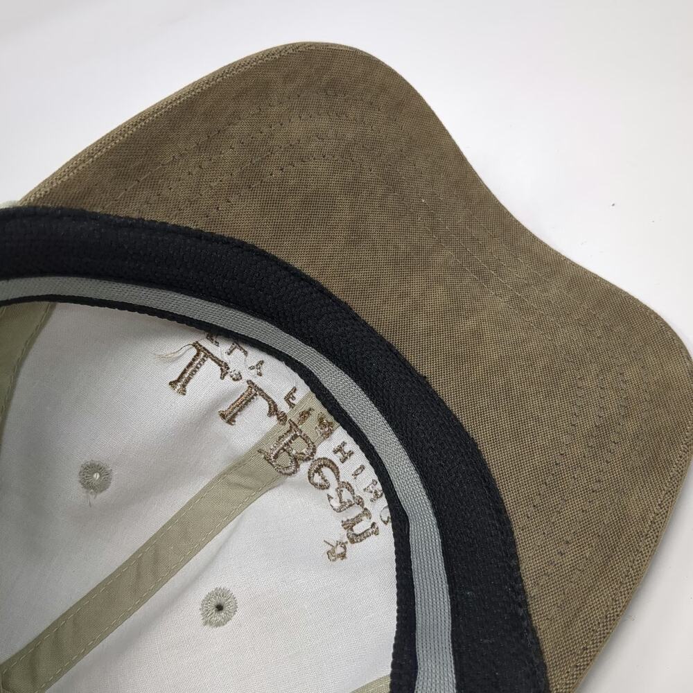L.L. Bean Baseball Cap Beige Brown One Size Fly Fishing Imperial Slideback Hat - Picture 8 of 9